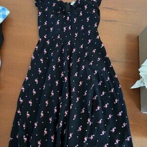 Unique Vintage Flamingo Dress